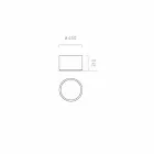 Plantador de jardim de design redondo / retangular em aço feito na Itália - Philly Viadurini