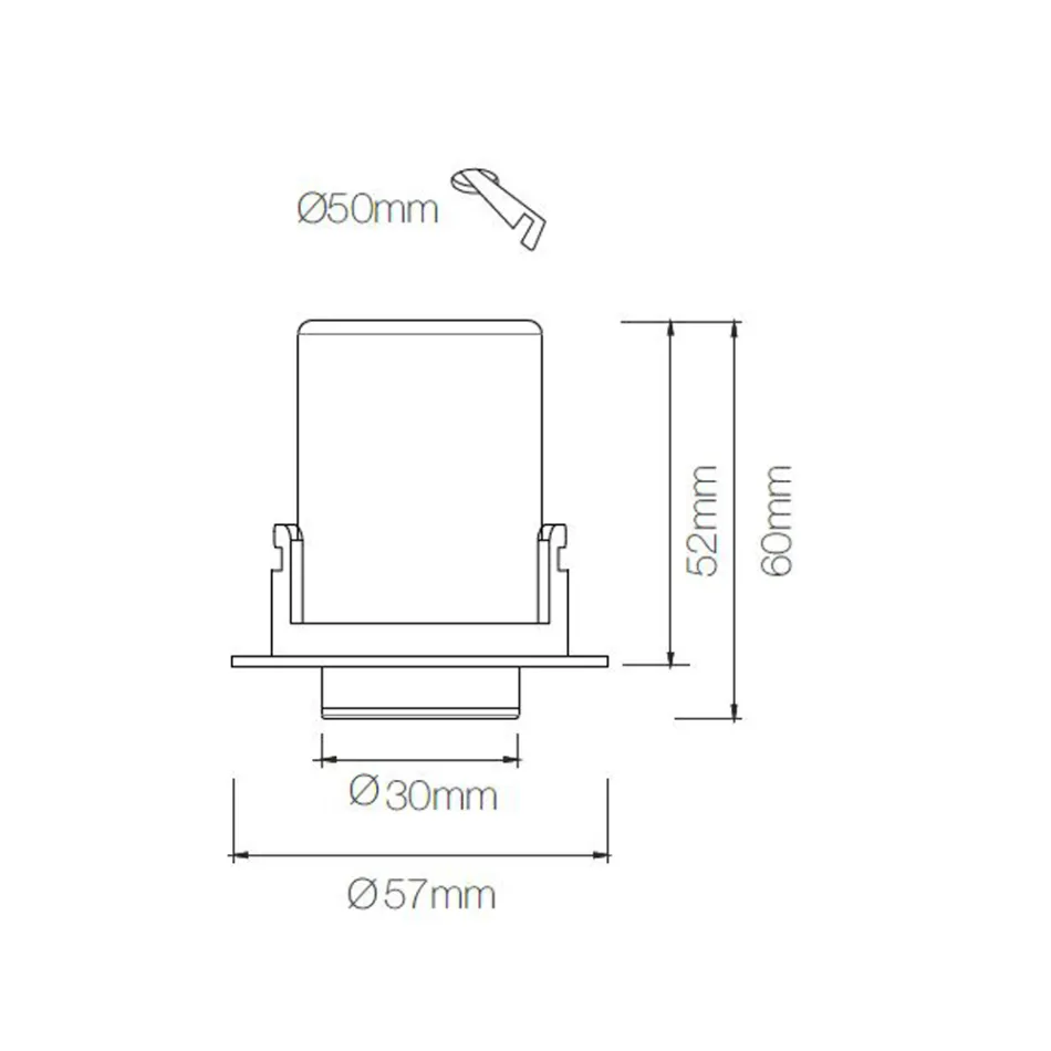 Lâmpada fotoprojetora de teto em alumínio branco ou preto 4 peças - etrusca Viadurini