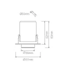 Fotoprojetor Lâmpada de Teto LED Ajustável em Alumínio 4 Peças - Etrusca Viadurini