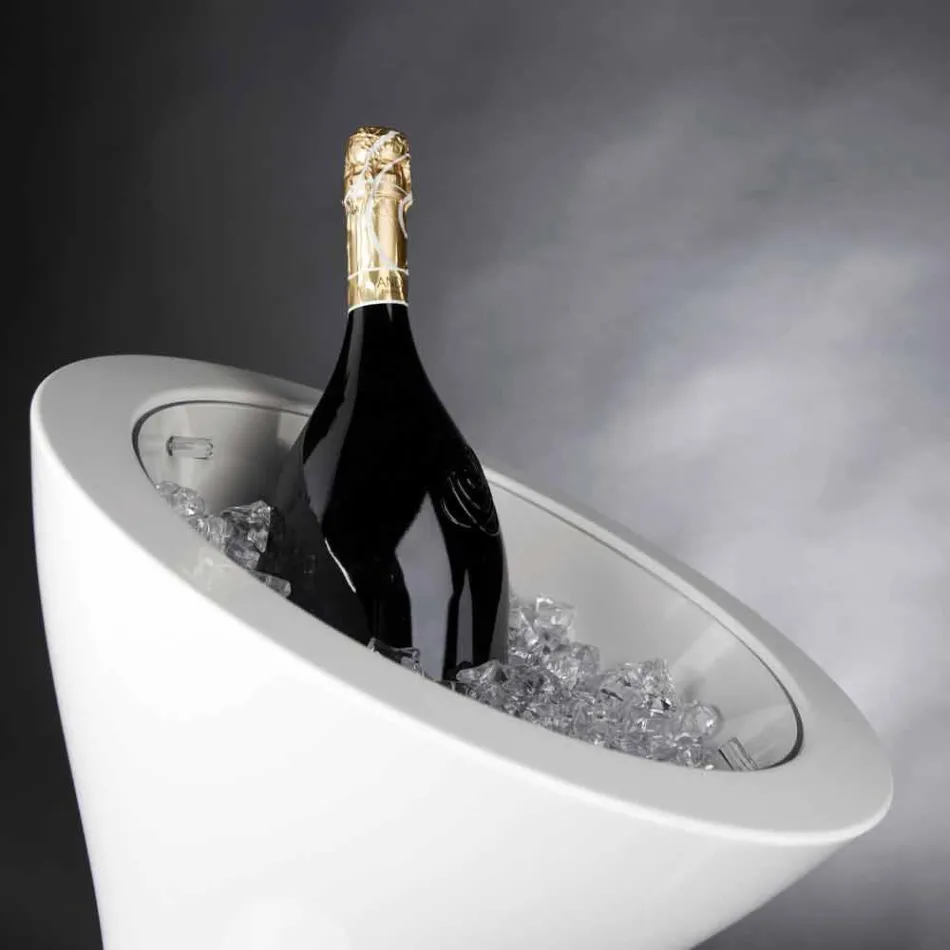 Frappeuse de piso em polietileno branco Fabricado na Itália - Bratislava Viadurini