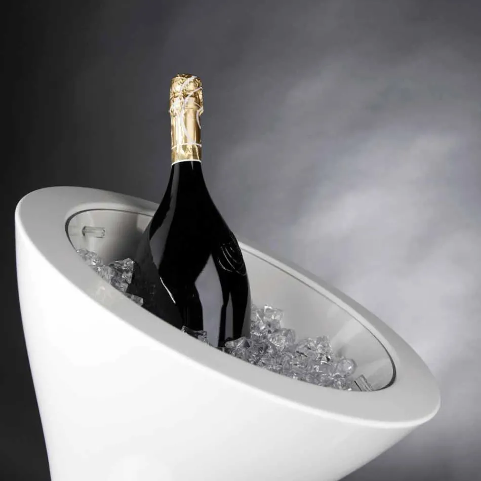 Frappeuse de piso em polietileno branco Fabricado na Itália - Bratislava Viadurini