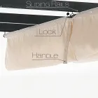 Gazebo em Alumínio Pintado em Pó Epóxi e Pano Deslizante - Manjedoura Viadurini