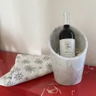 Glacette de vinho ou champanhe em mármore branco de Carrara fabricado na Itália - Ciotti Viadurini