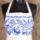 Avental de linho artesanal italiano de uma peça - Marcas Viadurini