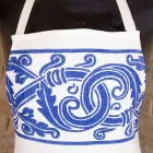 Avental de linho artesanal italiano de uma peça - Marcas Viadurini