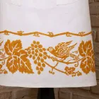 Avental de linho artesanal italiano de uma peça - Marcas Viadurini