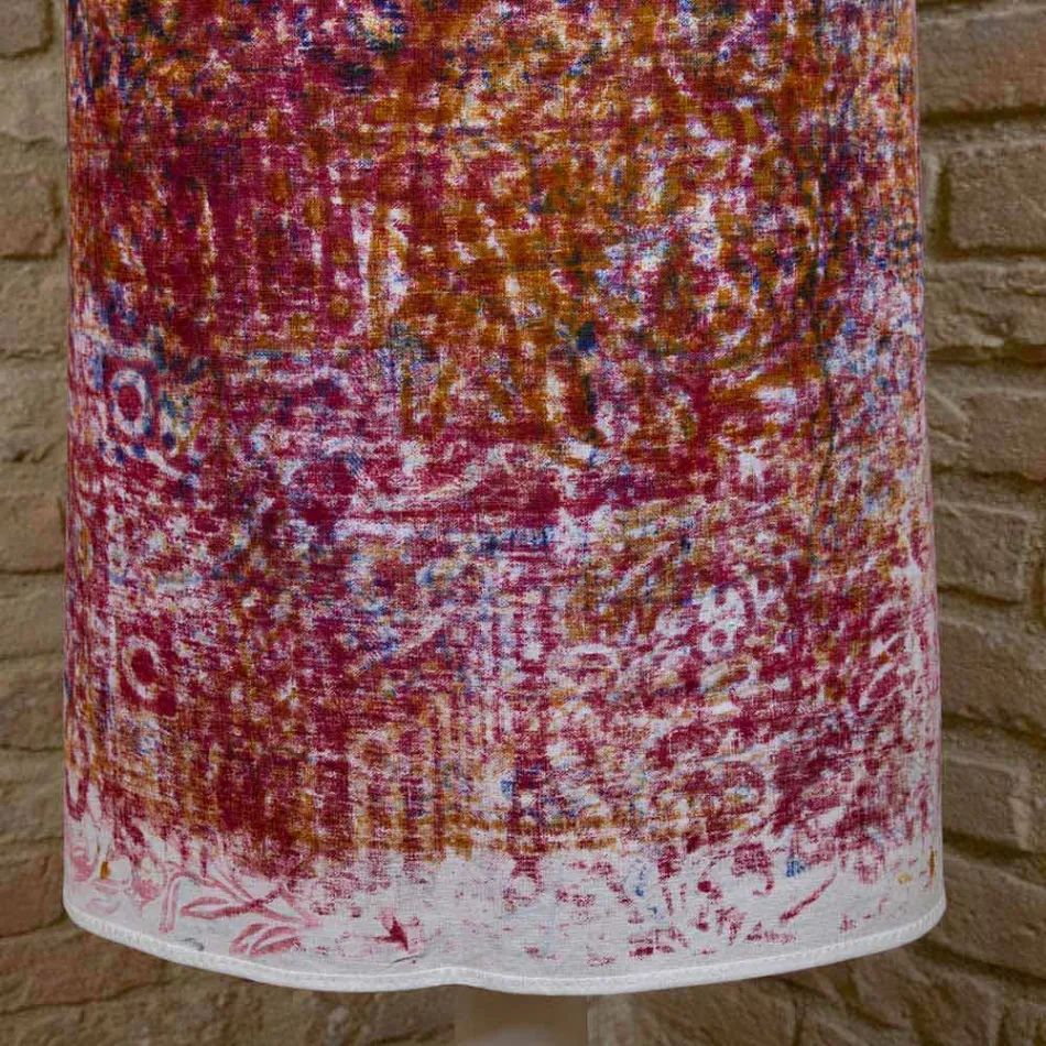 Avental Italiano Artesanal em Algodão com Impressão Manual - Marcas Viadurini