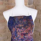 Avental Italiano Artesanal em Algodão com Impressão Manual - Marcas Viadurini