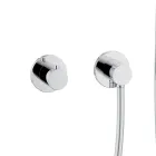 Grupo de chuveiro 2 vias com trilho deslizante, roseta redonda ou quadrada - Kristio Viadurini