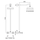 Grupo de duche em latão artesanal de estilo clássico - Miriano Viadurini