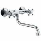 Grupo de lavatórios de cozinha com parede ajustável de latão Made in Italy - Colmo Viadurini