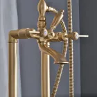 Banheira de chão com chuveiro de mão e mangueira flexível Made in Italy - Milano Viadurini