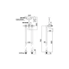 Banheira de chão com chuveiro de mão e mangueira flexível Made in Italy - Milano Viadurini