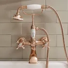 Grupo de banheira de latão de design vintage fabricado em Itália - Klarisa Viadurini