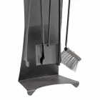 Conjunto de 4 ferramentas para lareira de aço Made in Italy Design - Chandler Viadurini
