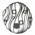 Instalação na parede de design moderno e elegante em cerâmica perfurada - Destaques Viadurini