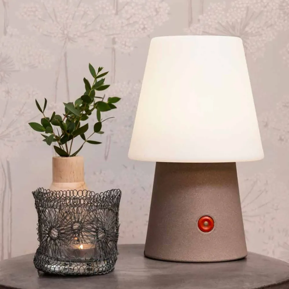 Lâmpada LED recarregável em plástico colorido para interior ou exterior - Fungostar Viadurini