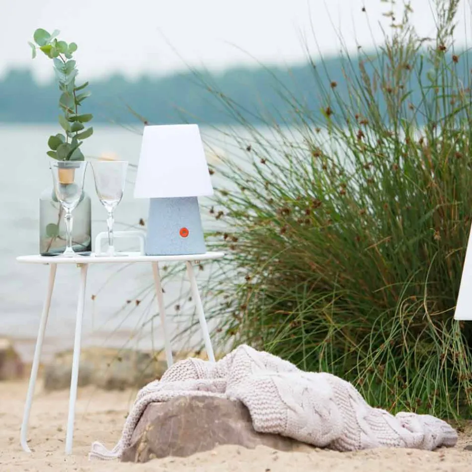 Lâmpada LED recarregável em plástico colorido para interior ou exterior - Fungostar Viadurini