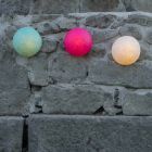 Luminária de parede para exterior In-es.artdesign Button Out em nebulite colorida Viadurini