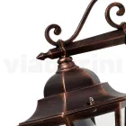 Candeeiro de parede de jardim em alumínio fundido fabricado na Itália - Pinako Viadurini