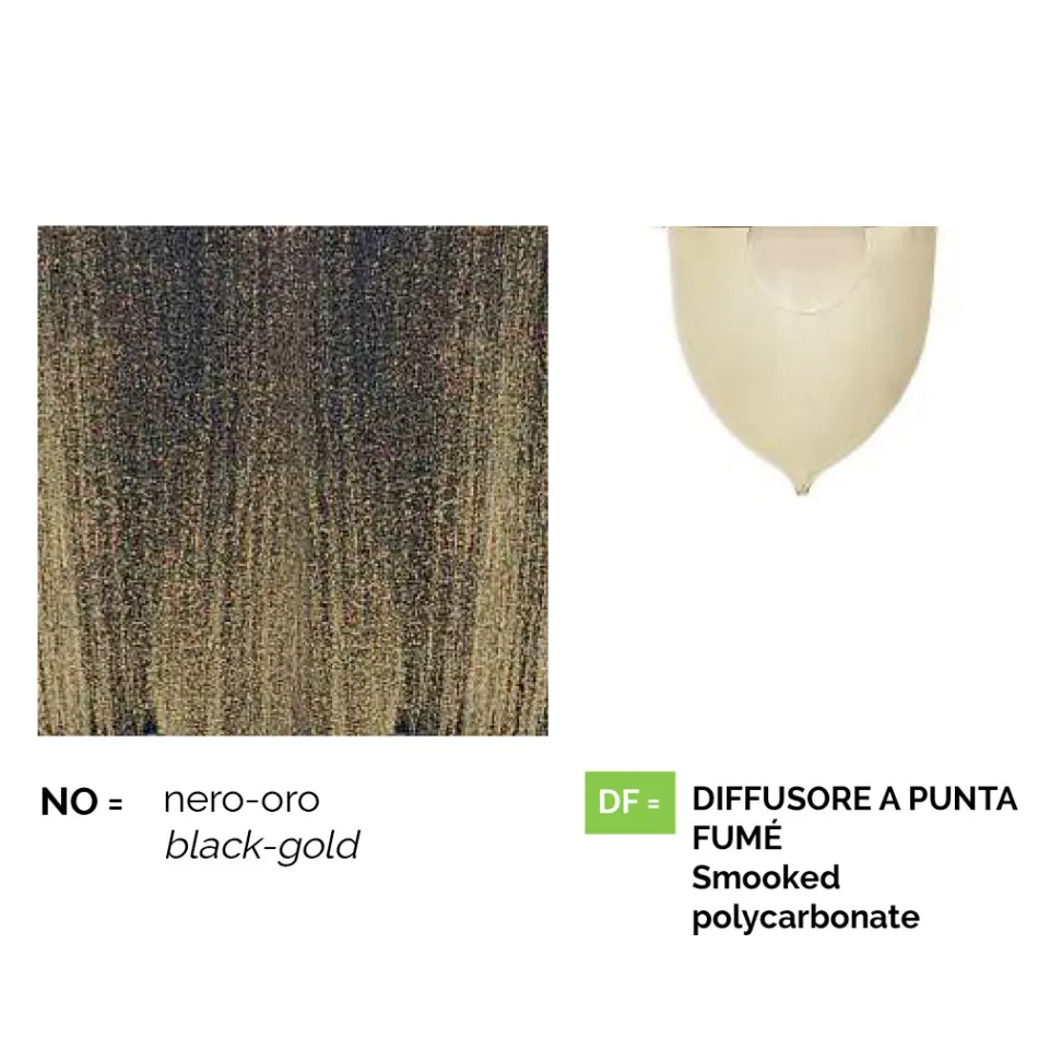 Candeeiro de parede de jardim em alumínio fundido fabricado na Itália, Anusca Viadurini