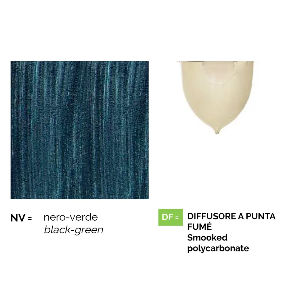 Candeeiro de parede de jardim em alumínio fundido fabricado na Itália, Anusca Viadurini