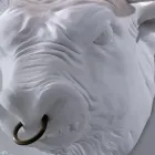 Candeeiro de Parede com 2 Luzes em Design Cerâmico em Forma de Touro - Marrena Viadurini