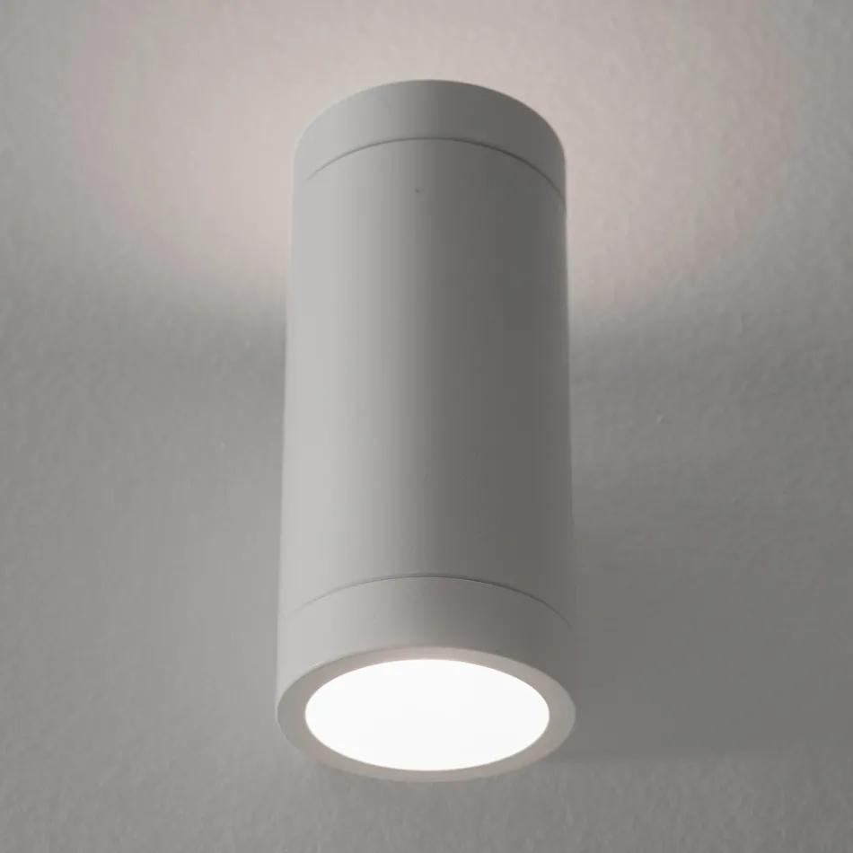 Candeeiro de parede exterior design em alumínio branco ou preto - Leopida Viadurini