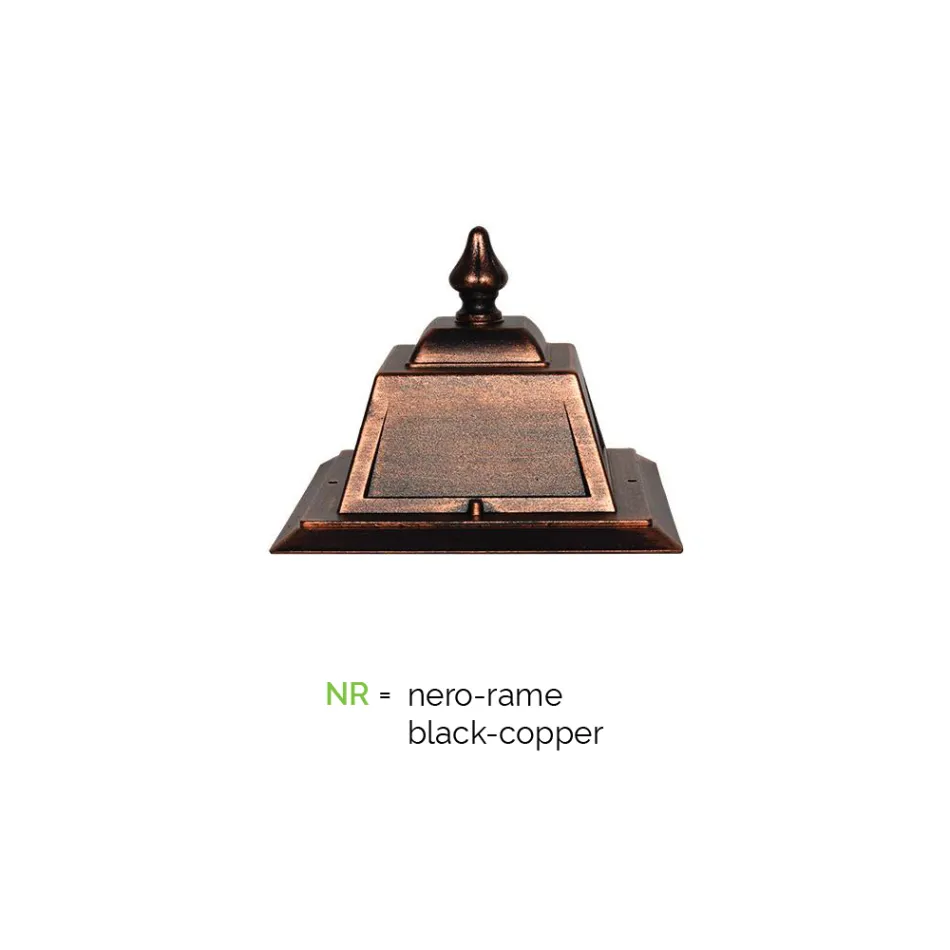 Candeeiro de parede exterior de alumínio vintage fabricado em Itália - Doroty Viadurini