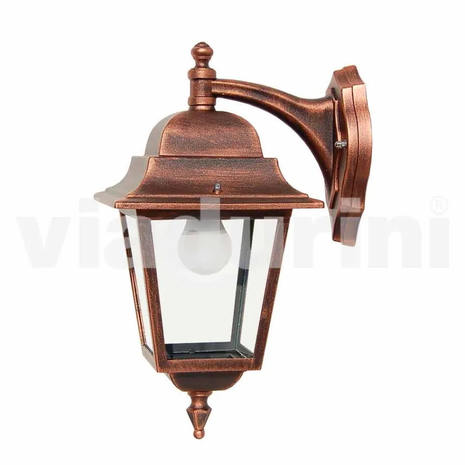 Luminária de parede de jardim de alumínio fabricada em Itália, Aquilina Viadurini