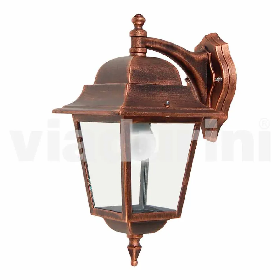 Luminária de parede de jardim de alumínio fabricada em Itália, Aquilina Viadurini