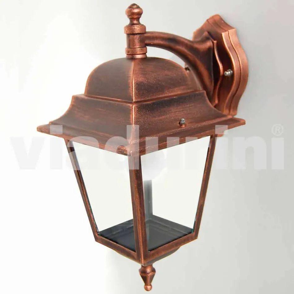 Luminária de parede de jardim de alumínio fabricada em Itália, Aquilina Viadurini