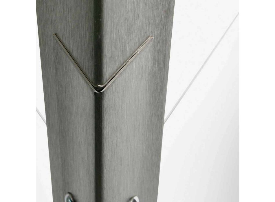Candeeiro de parede de metal regulável com LED integrado Made in Italy - Celine Viadurini