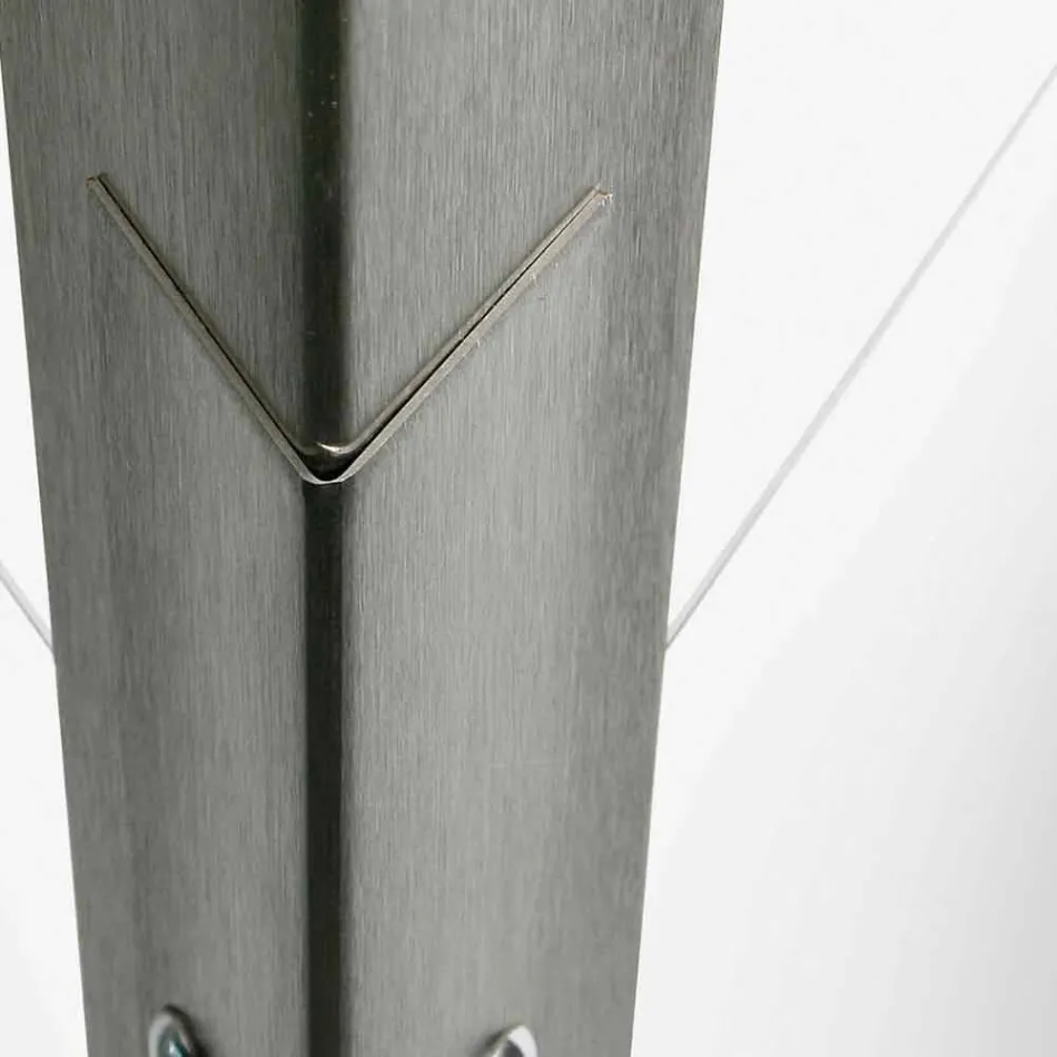 Candeeiro de parede de metal regulável com LED integrado Made in Italy - Celine Viadurini