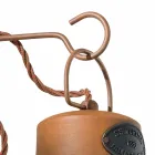 Lâmpada de parede em cerâmica e ferrugem de ferro Desiree Ferroluce Viadurini