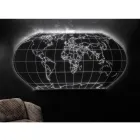 Candeeiro de parede Planisphere em cristal acrílico gravado a laser - Rihanna Viadurini