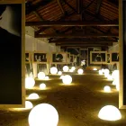 Globo esfera / candeeiro de mesa Slide Globo branco brilhante feito na Itália Viadurini