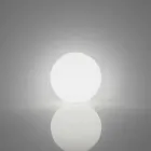 Globo esfera / candeeiro de mesa Slide Globo branco brilhante feito na Itália Viadurini