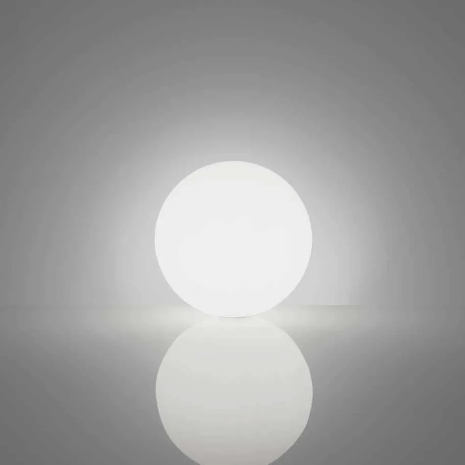 Globo esfera / candeeiro de mesa Slide Globo branco brilhante feito na Itália Viadurini