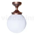 Candeeiro de teto em acrílico e alumínio preto fabricado na Itália - Trovanero Viadurini