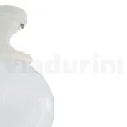 Candeeiro de Teto em Acrílico Opala e Estrutura em Alumínio Branco - Trovabianco Viadurini