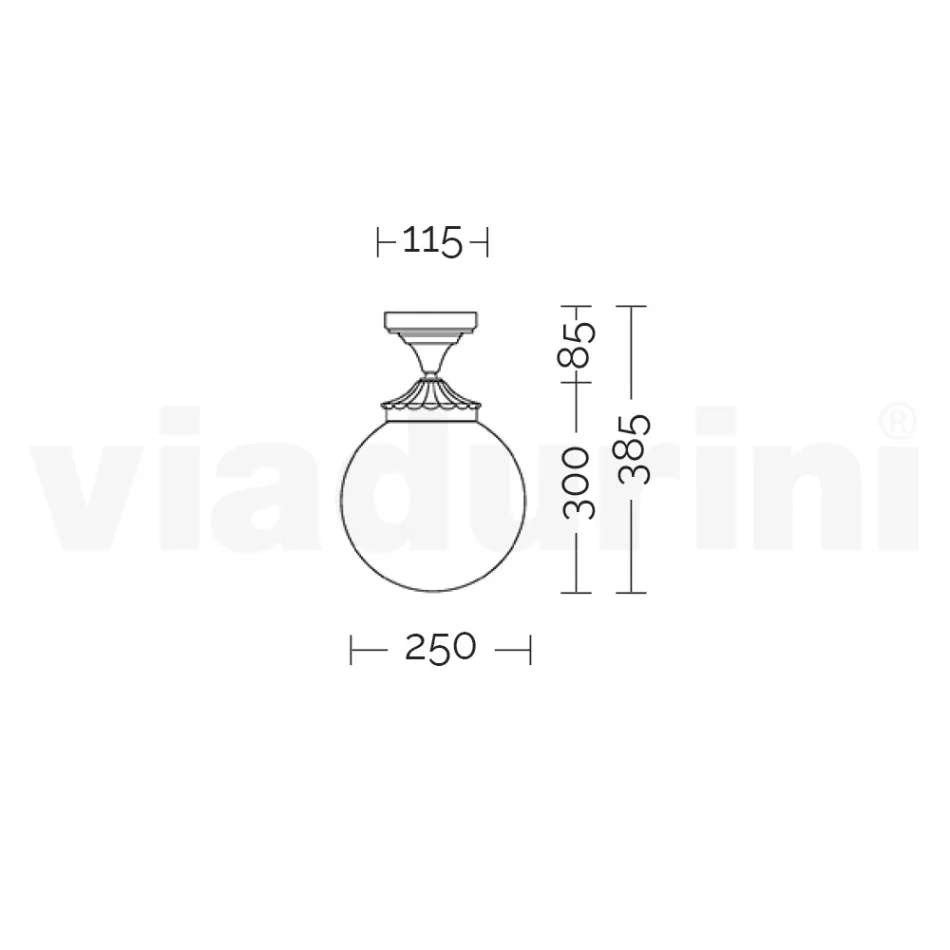 Candeeiro de teto em alumínio e acrílico opala fabricado na Itália - Trovaantracite Viadurini