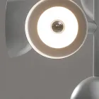 Candeeiro de Suspensão 16 Luzes Design em Branco ou Preto - Celio Alumínio Viadurini