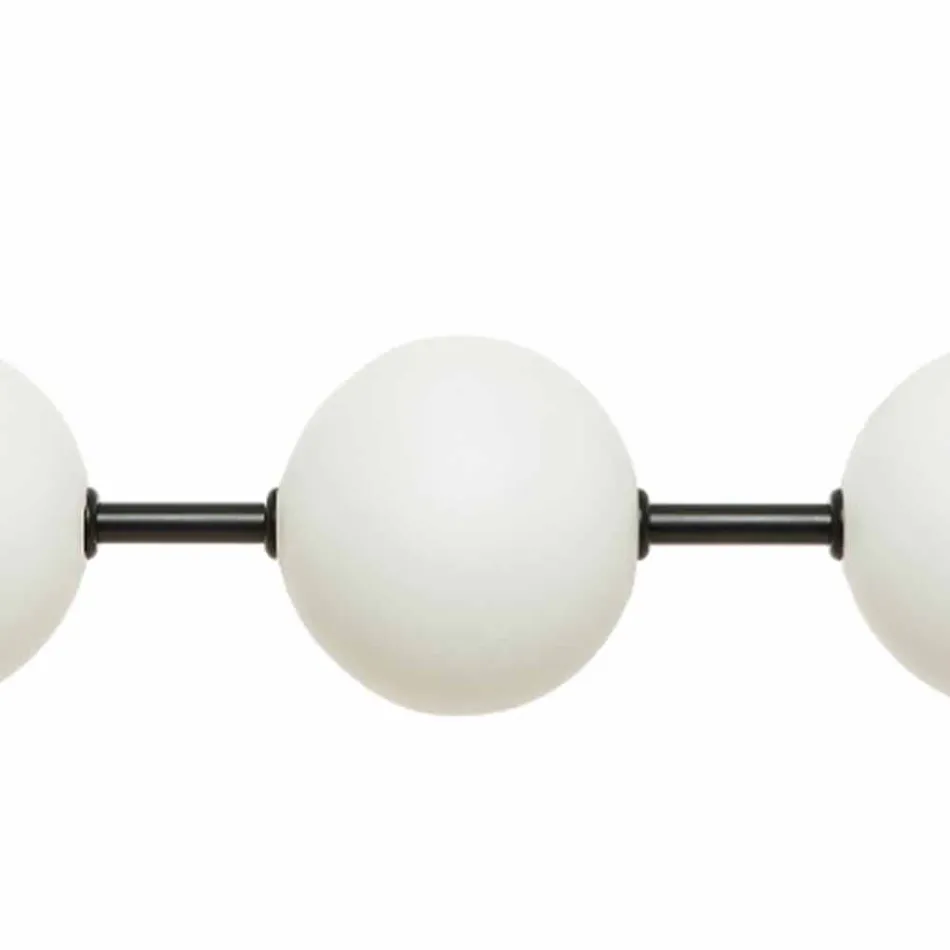 Lâmpada de suspensão 3 luzes em latão e vidro 2 acabamentos - Alma by Il Fanale Viadurini