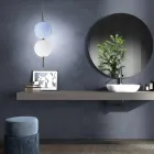 Lâmpada de suspensão artesanal em vidro soprado de Veneza - Júpiter Viadurini