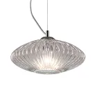 Candeeiro de suspensão de vidro soprado feito à mão em Veneza - Dafne Viadurini