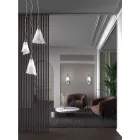 Candeeiro de suspensão de vidro soprado artesanal veneziano - Chrystal Viadurini