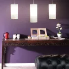 Lâmpada de Suspensão Cilíndrica em Polietileno Fabricado na Itália - Minervo Viadurini