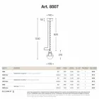 Lâmpada pingente Impermeabilização de latão e vidro branco Viadurini