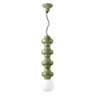 Candeeiro de Suspensão com 4 Elementos em Cerâmica e Vidro Made in Italy - Cappocabana Viadurini